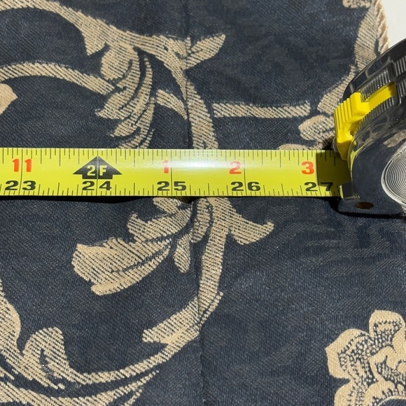 2 VTG Croscill Damask Jacquard STD. Pillow SHAMS 25 X 20 Rope detail Flanged USA - Picture 11 of 14